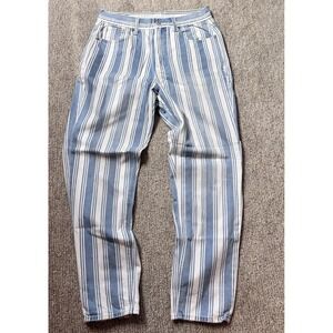 Vintage American Eagle‎ Jeans Women 6 Reg Striped Denim Mom Pants